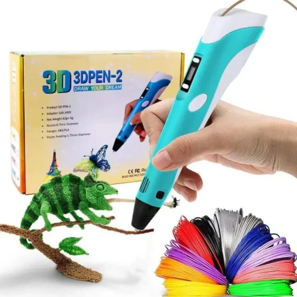 3D Pen for Kids, 3D Printing Pen with PLA Filament Refills, Compatible PLA & ABS, Creative Toy, Great Arts Crafts Gift for Kids & Adults