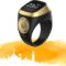 Smart Tasbih Zikr Ring, Muslim Prayer, Prayer timing reminder, OLED display Tasbih Counter, Smart Ring, Wearable Technology, Waterproof - Black(22mm)