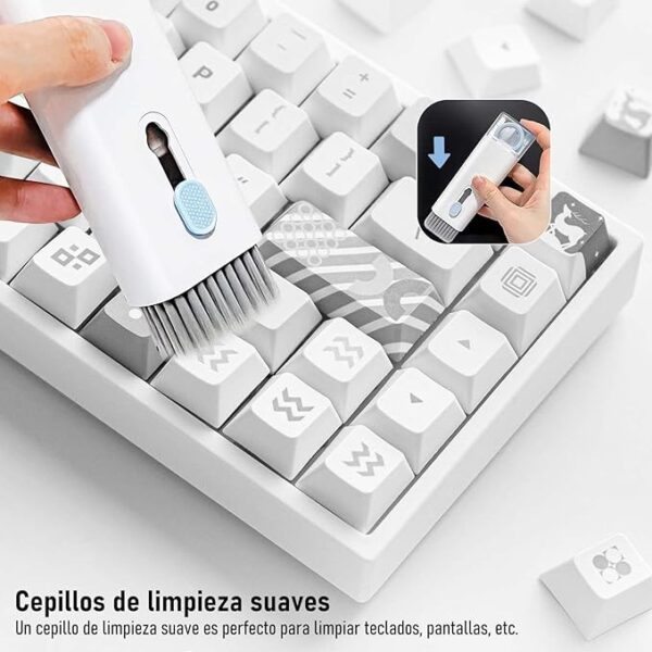 7 in 1 Electronics Cleaner Kit, Headphone Cleaning Kit, Keyboard Cleaner, Portable Cleaning Brush Cleaning Pen for All Types of Electronics