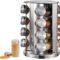 Rotating Spice Rack with 16 Round Jars
