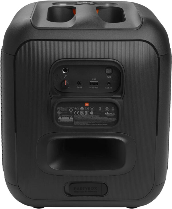 JBL Partybox Encore Essential Portable Party Speaker, 100W, Black - JBLPBENCOREESSUK