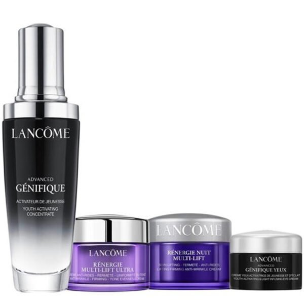 Lancome Advanced Genifique Set Concentrate 50Ml Women + Eye Cream 5Ml + Renergie Multi-Lift Ultra Night Cream 15Ml + Day Cream 15M