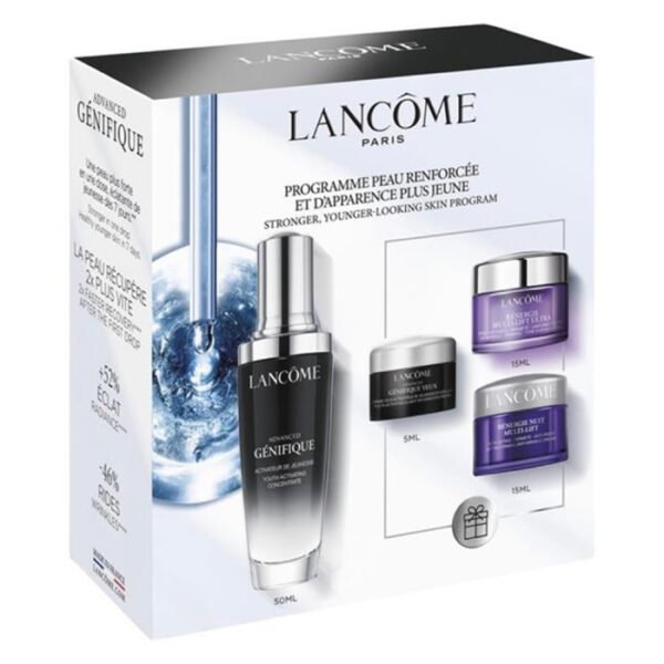 Lancome Advanced Genifique Set Concentrate 50Ml Women + Eye Cream 5Ml + Renergie Multi-Lift Ultra Night Cream 15Ml + Day Cream 15M