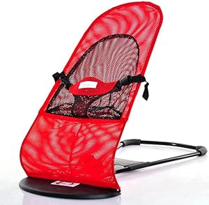 Red paral Baby Newborn Infant Bouncing Chair Rocking Seat Safety Bouncer Balance Soft