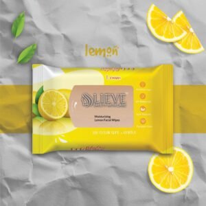 LIEVE safety with care wipes refreshment moisturizing lemon facial wipes